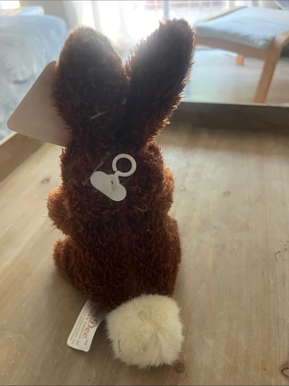 The Dan Dee Chocolate Scented Bunny Plush  - Cozy Toy ( no scent left  ) 9 in